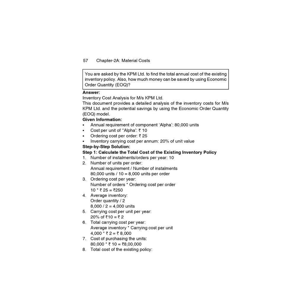 CMA Inter Paper - 8 Cost Accounting Dec'25, Jun'26 - Scanner Adda