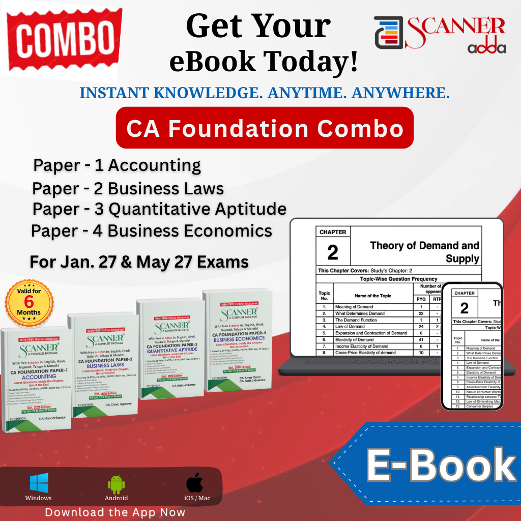 CA Foundation Combo For Jan. 27 & May.27 Exams