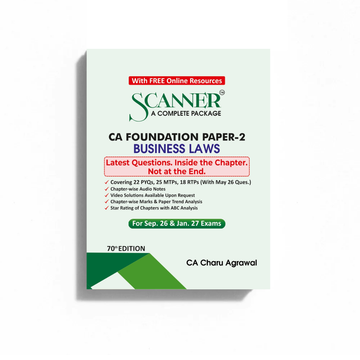 CA Foundation Paper - 2 Business Laws For Sep. 26 &amp; Jan. 27 Exams