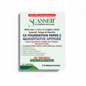 CA Foundation Paper - 3 Quantitative Aptitude For Jan. 27 & May 27