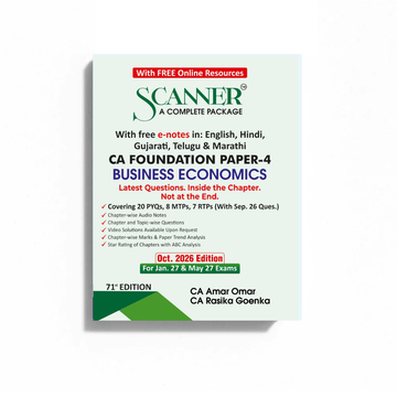 CA Foundation Paper - 4 Business Economics For Jan. 27 & May 27