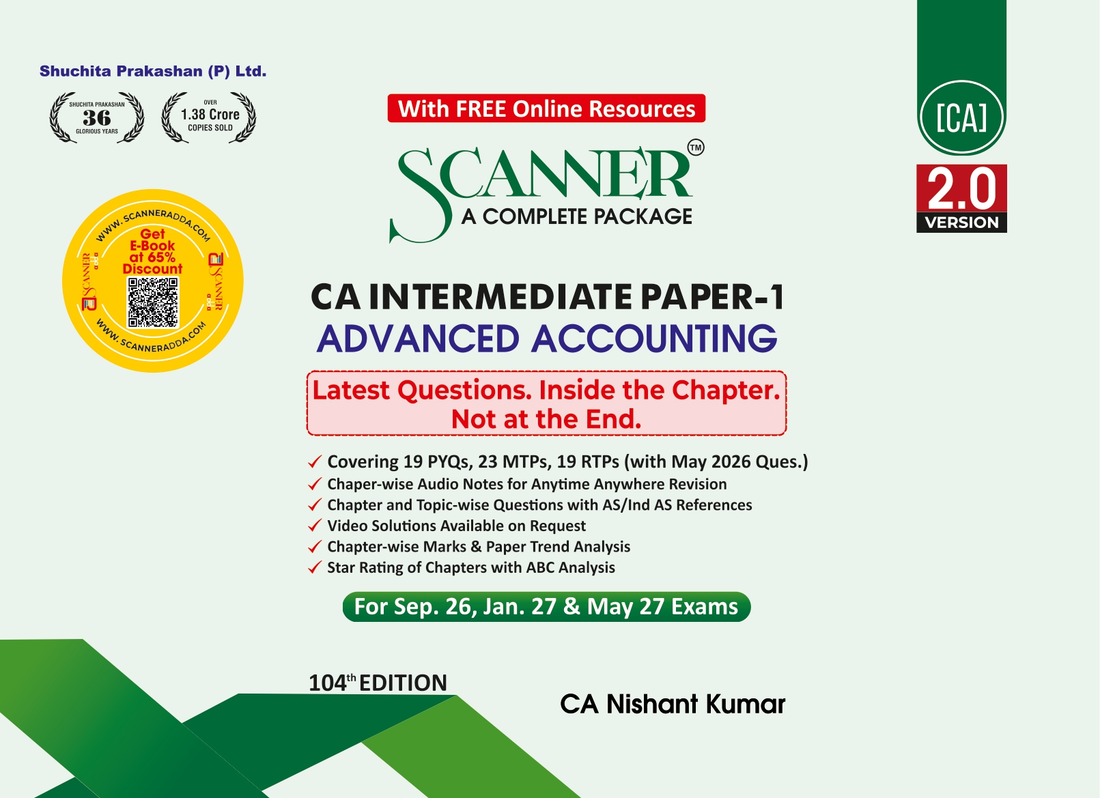 CA Inter Paper - 1 Advanced Accounting for Sep.26, Jan.27, May.27