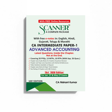 CA Inter Paper - 1 Advanced Accounting for Jan. 27, May 27