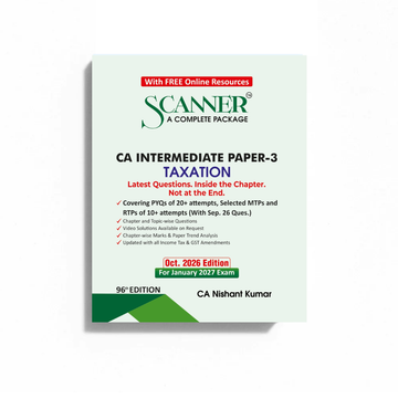 CA Inter Paper - 3 Taxation For Jan. 27 Exams