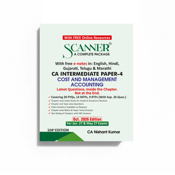 CA Inter Paper - 4 Cost and Management Accounting For Jan .27 & May.27 Exams