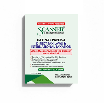 CA Final Paper - 4 Direct Tax Laws & International Taxation For Nov 26 Exams