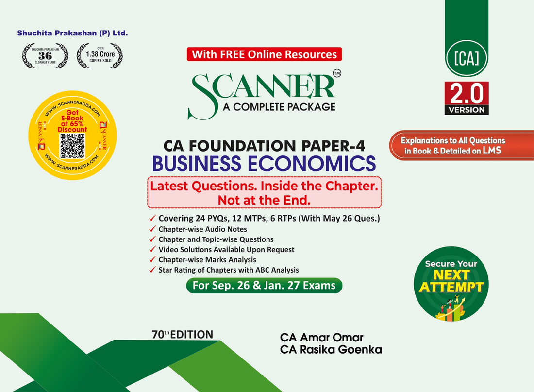CA Foundation Paper - 4 Business Economics For Sep. 2026 & Jan. 2027 Exams