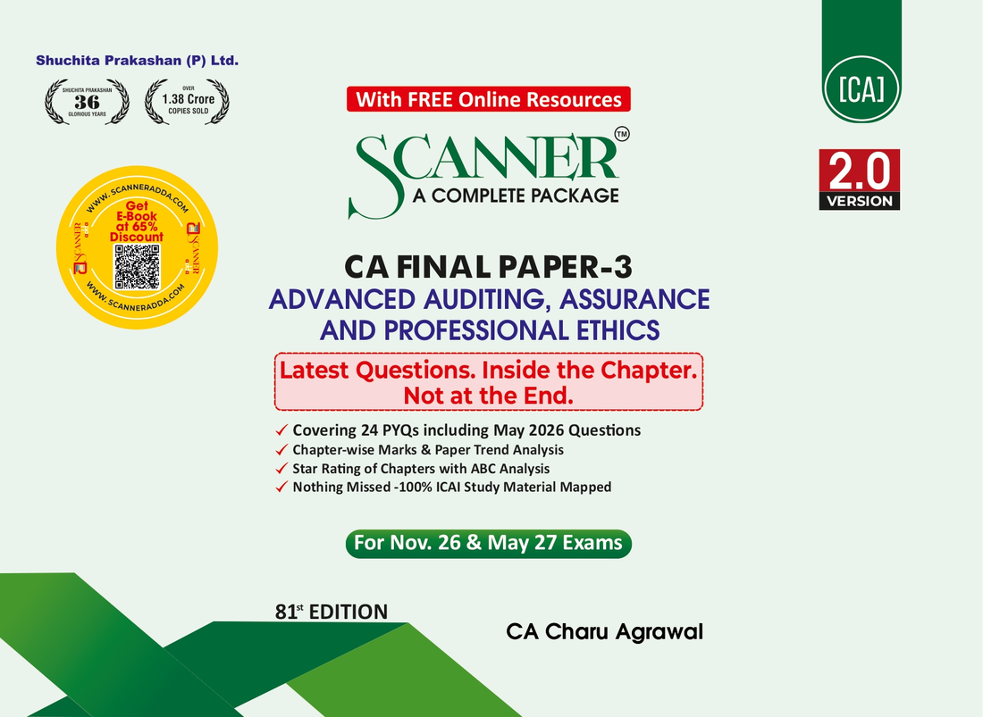 CA Final Paper - 3 Advanced Auditing, Assurance And Professional Ethics For Nov. 26 , May. 27