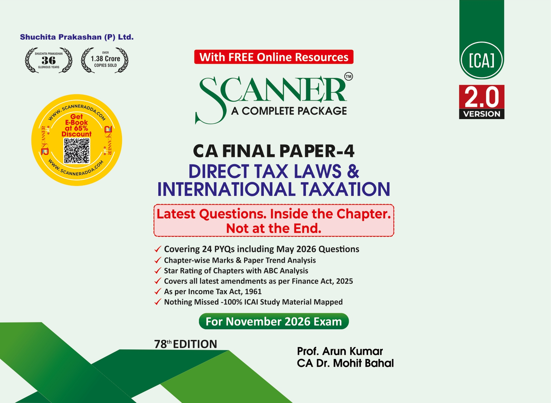 CA Final Paper - 4 Direct Tax Laws & International Taxation For Nov 26 Exams