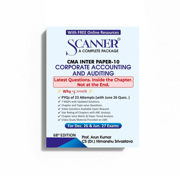 CMA Inter Paper - 10 Corporate Accounting and Auditing for Dec.26, Jun.27