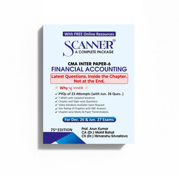 CMA Inter Paper - 6 Financial Accounting For Dec. 26 & Jun. 27 Exams