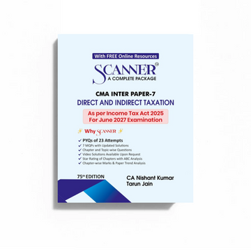 CMA Inter Paper - 7 Direct and Indirect Taxation for June. 2027