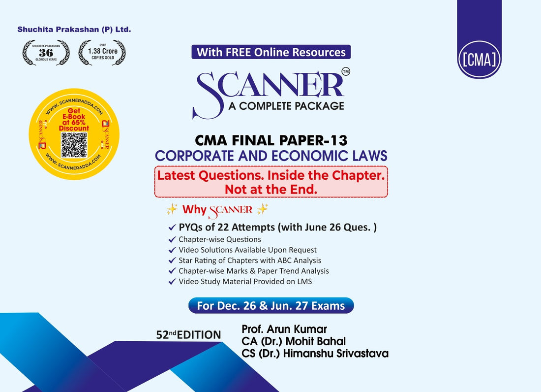 CMA Final Paper - 13 Corporate and Economic Laws for Dec.26 , Jun.27 Exams