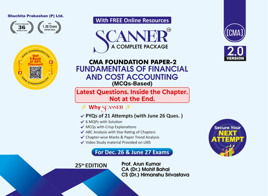 CMA Foundation Paper - 2 Fundamentals of Financial and Cost Accounting For Dec.26, Jun.27 - Scanner Adda