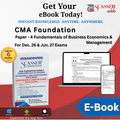 CMA Foundation Paper - 4 Fundamentals of Business Economics and Management For Dec. 26 & Jun. 27 Exams - Scanner Adda