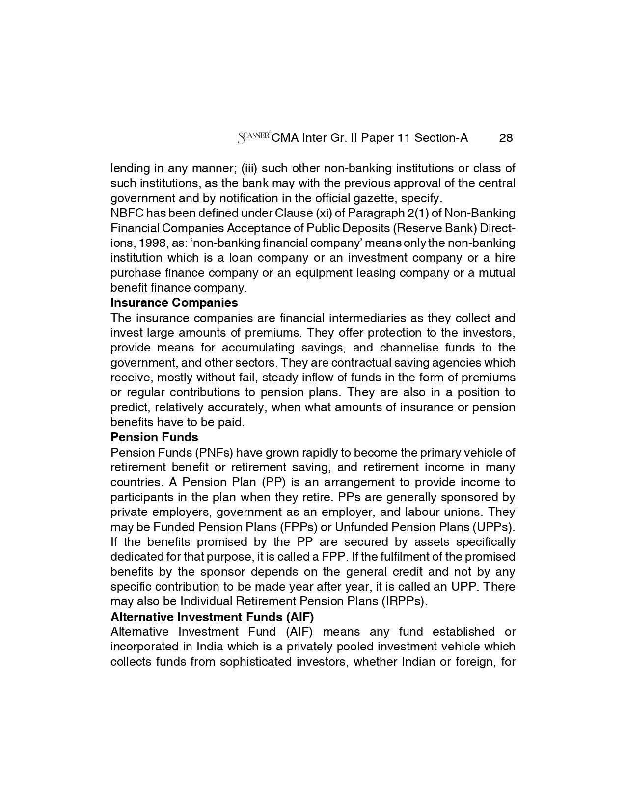 CMA Inter Paper - 11 Financial Management and Business Data Analytics for Dec.26, Jun.27 - Scanner Adda
