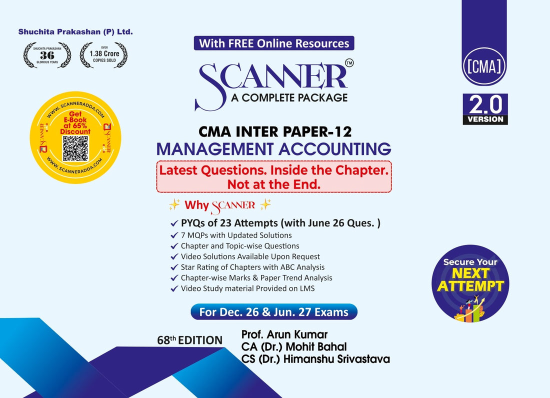 CMA Inter Paper - 12 Management Accounting For Dec.26 , Jun.27