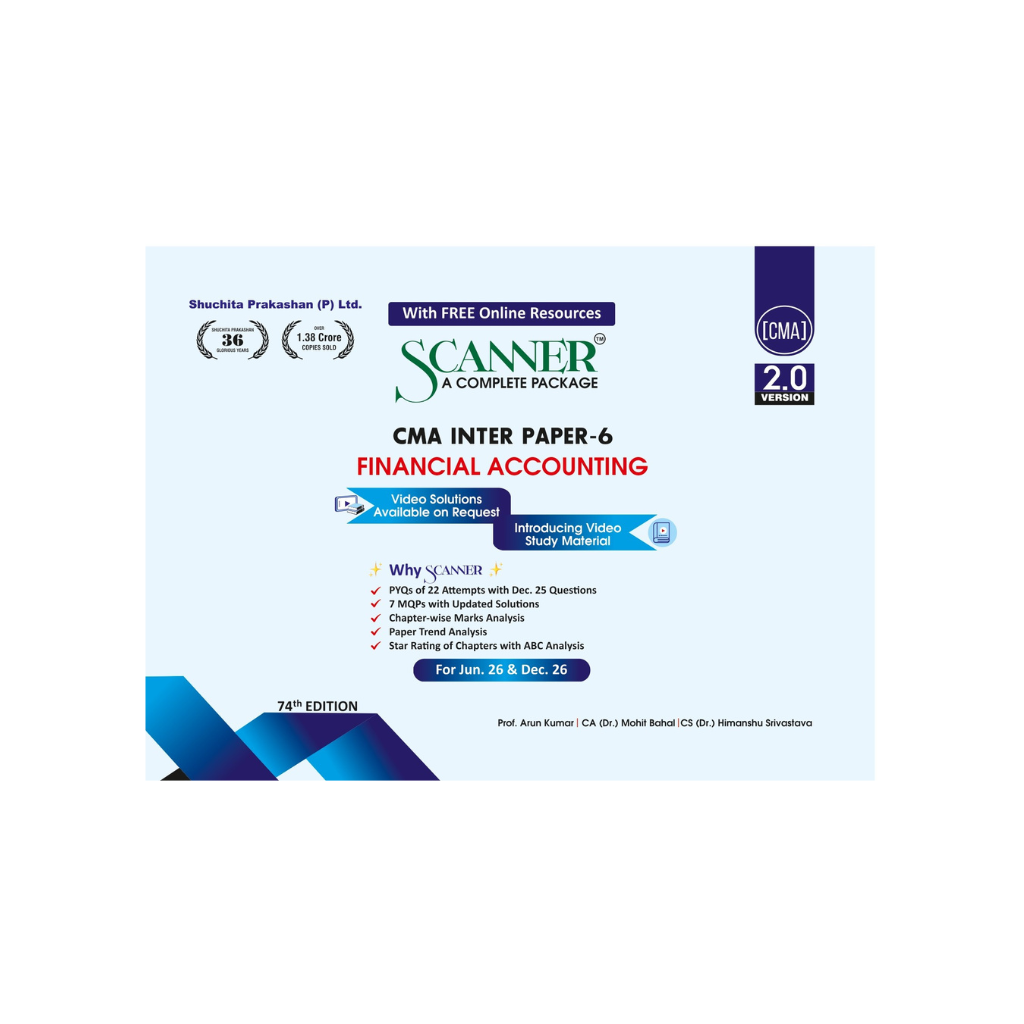 CMA Inter Paper - 6 Financial Accounting Jun'26 ,Dec'26
