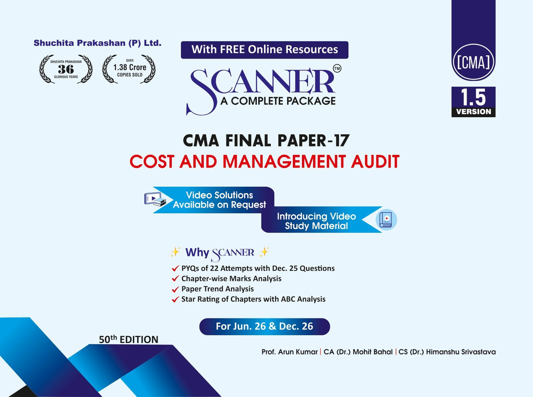 CMA Final Paper - 17 Cost and Management Audit For Jun'26, Dec'26