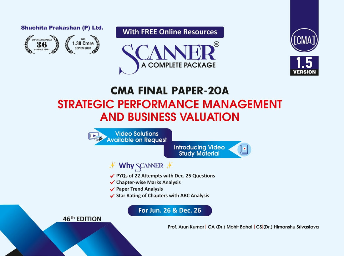 CMA Final Paper - 20 A Strategic Performance Management and Business Valuation (P-20A) Jun'26, Dec'26