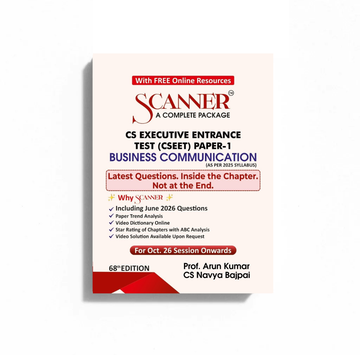 CSEET Paper - 1 Business Communication For Oct. 26&nbsp;Session Onwards Exams