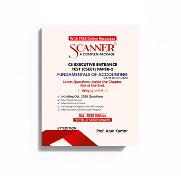CSEET Paper - 2 Fundamentals of Accounting For Feb.27 Session Onwards Exams