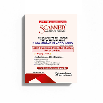 CSEET Paper - 2 Fundamentals of Accounting For Oct.26 Session Onwards
