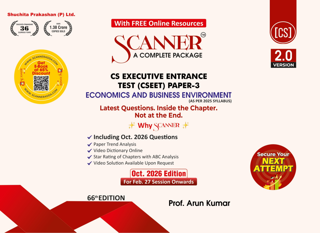CSEET Paper - 3 Economic and Business Environment For Feb .27 Session Onwards Exams