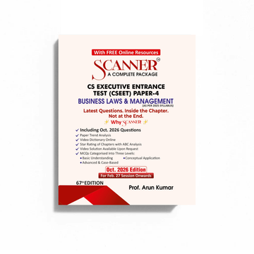 CSEET Paper - 4 Business Law & Management For Feb .27  Session Onwards