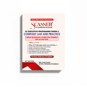 CS Executive Paper - 2 Company Law and Practice For Dec. 26, Jun. 27