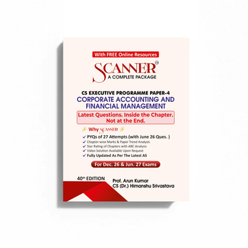 CS Executive Paper - 4 Corporate Accounting and Financial Management For Dec. 26 ,Jun. 27