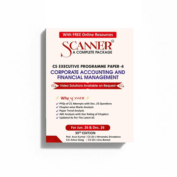 CS Executive Paper - 4 Corporate Accounting and Financial Management Jun'26, Dec'26