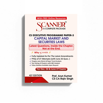 CS Executive Paper - 5 Capital Market and Securities Laws For Dec. 26 &amp; June. 27 Exams