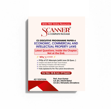 CS Executive Paper - 6 Economic, Commercial and Intellectual Property Laws For Dec. 26, June 27