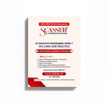 CS Executive Paper - 7 Tax Laws and Practice For Jun. 26, Dec. 26