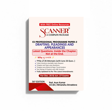CS Professional Paper - 2 Drafting, Pleadings and Appearances For Dec. 26,Jun. 27