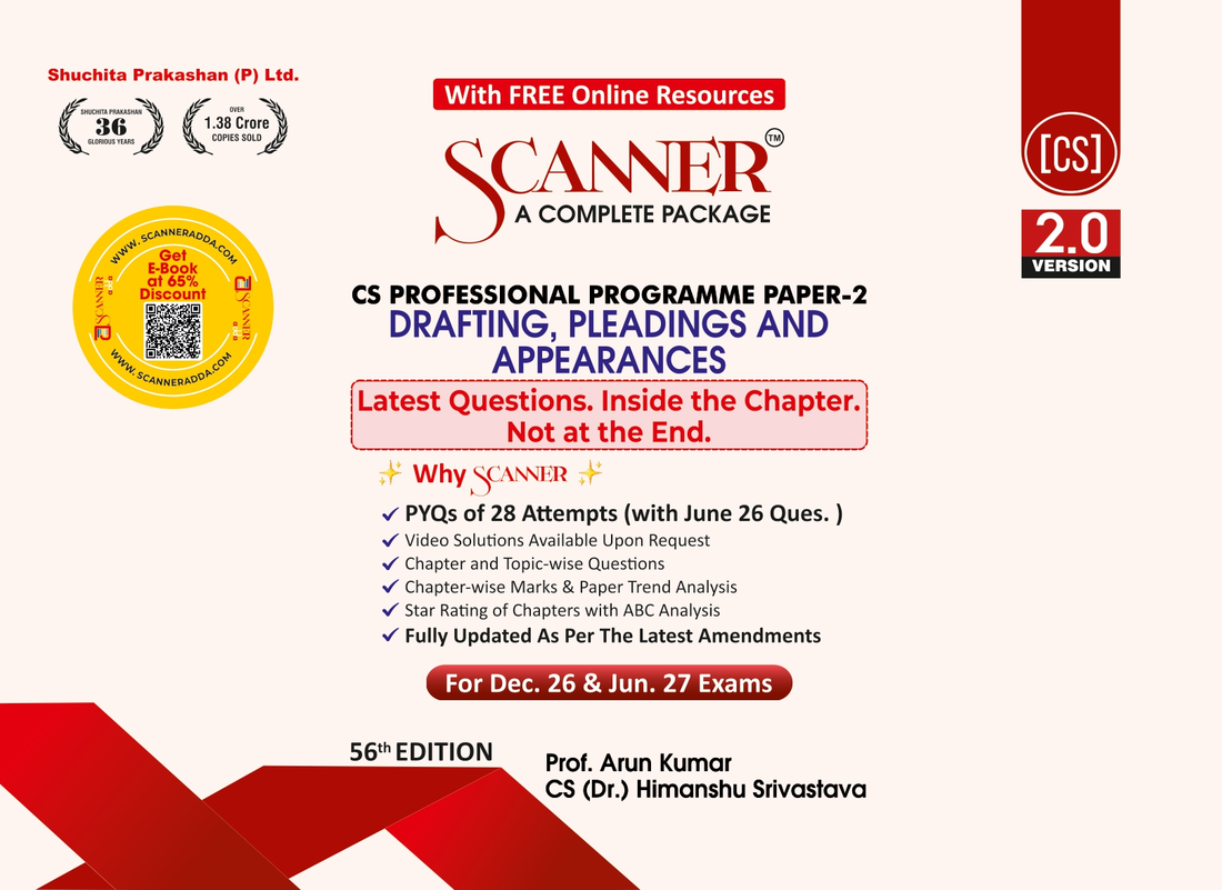 CS Professional Paper - 2 Drafting, Pleadings and Appearances For Dec. 26,Jun. 27