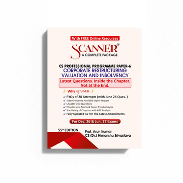 CS Professional Paper - 6 Corporate Restructuring, Valuation and Insolvency For Dec. 26 , Jun. 27