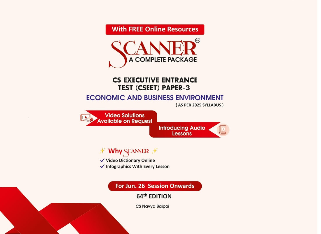 CSEET Paper - 3 Economic and Business Environment For Jun. 26 Session