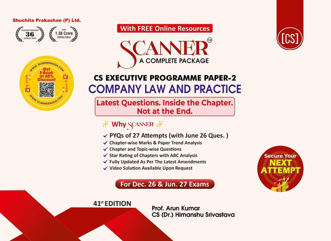 CS Executive Paper - 2 Company Law and Practice For Dec. 26, Jun. 27
