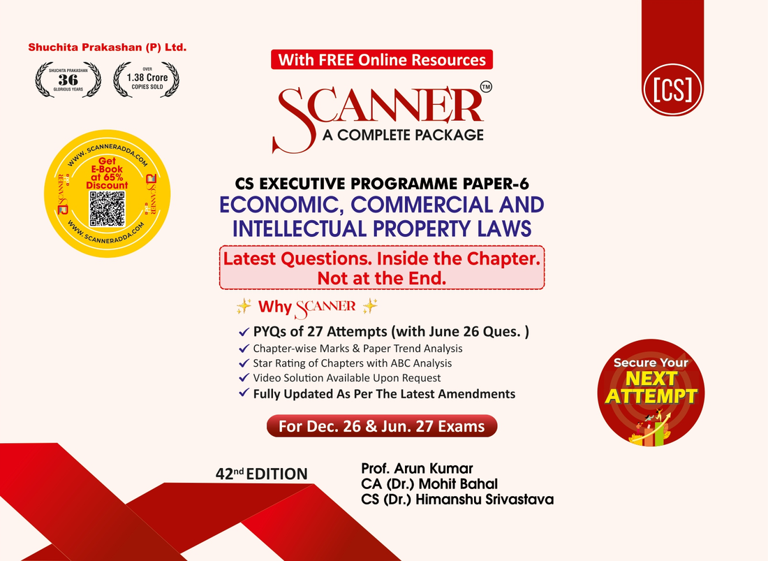 CS Executive Paper - 6 Economic, Commercial and Intellectual Property Laws For Dec. 26, June 27