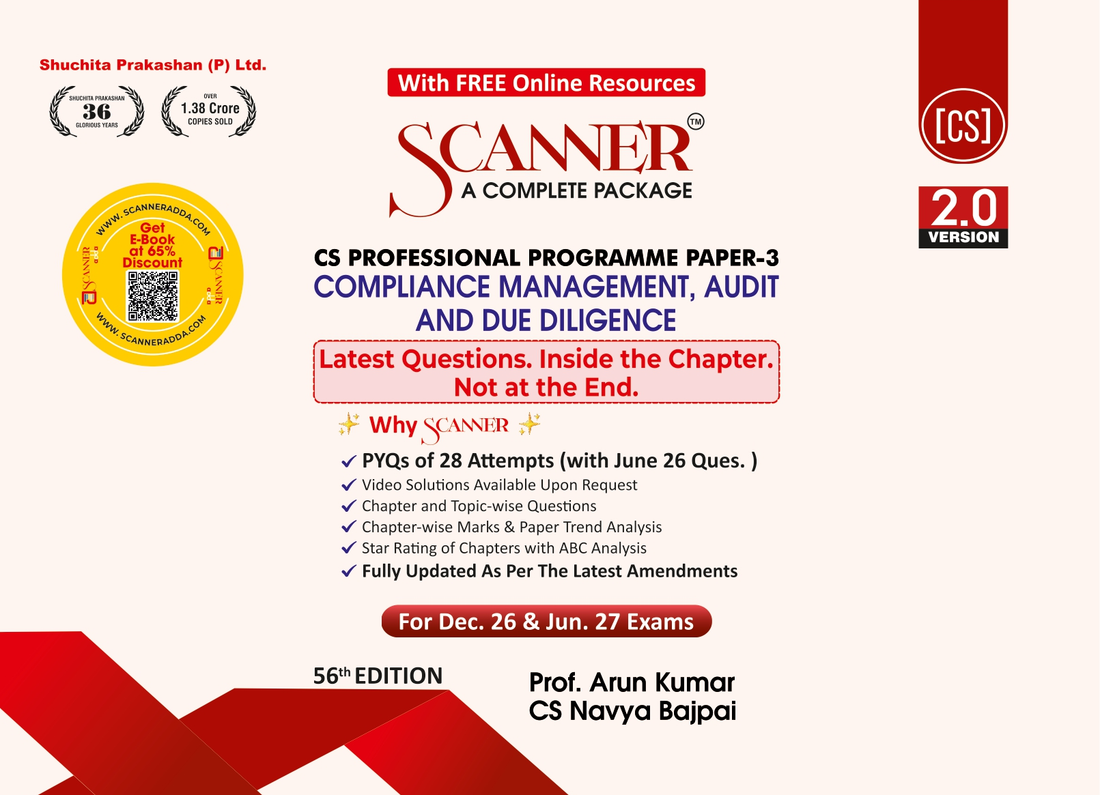 CS Professional Paper - 3 Compliance Management, Audit and Due Diligence For Dec. 26 ,Jun. 27