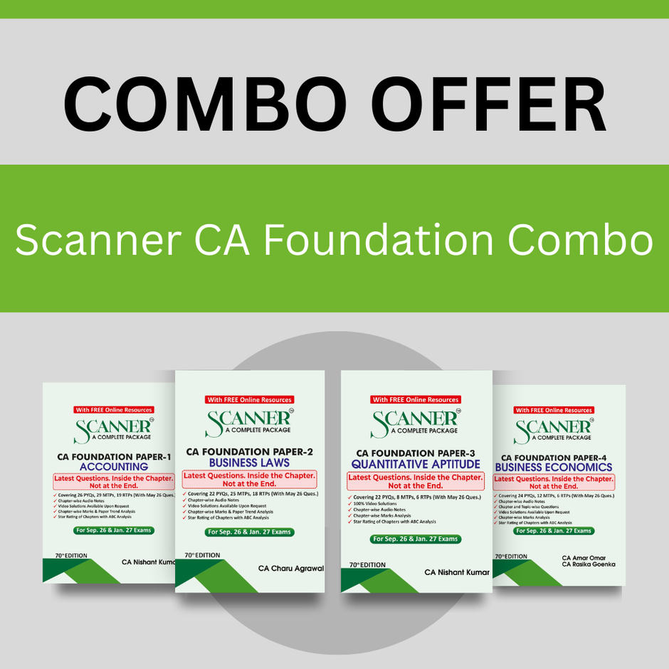 CA Foundation Books & Solved Papers by ScannerAdda - best preparation