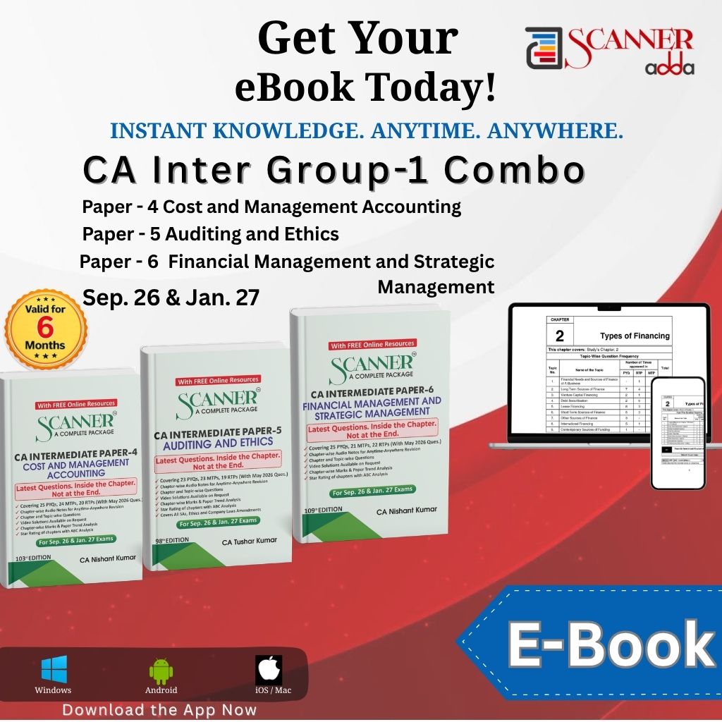 CA Inter Group 1 Combo For Sep. 26, Jan.27 & May. 27 Exams