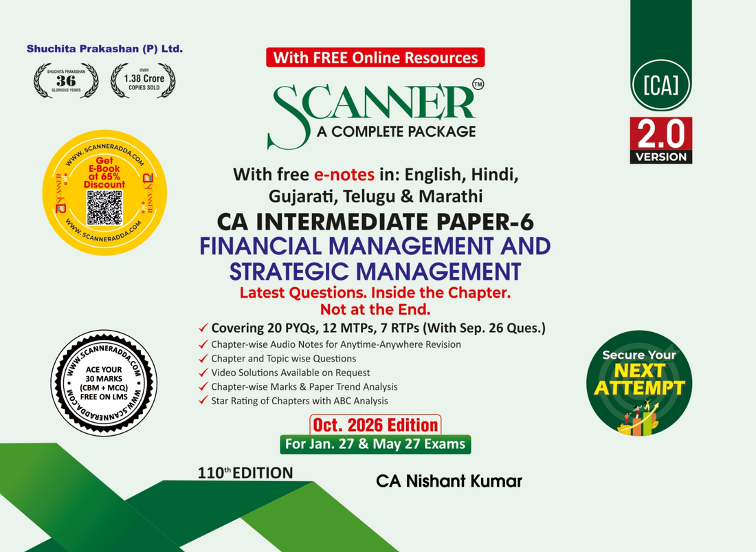 CA Inter Paper - 6 Financial Management and Strategic Management For Jan. 27 & May 27 Exams