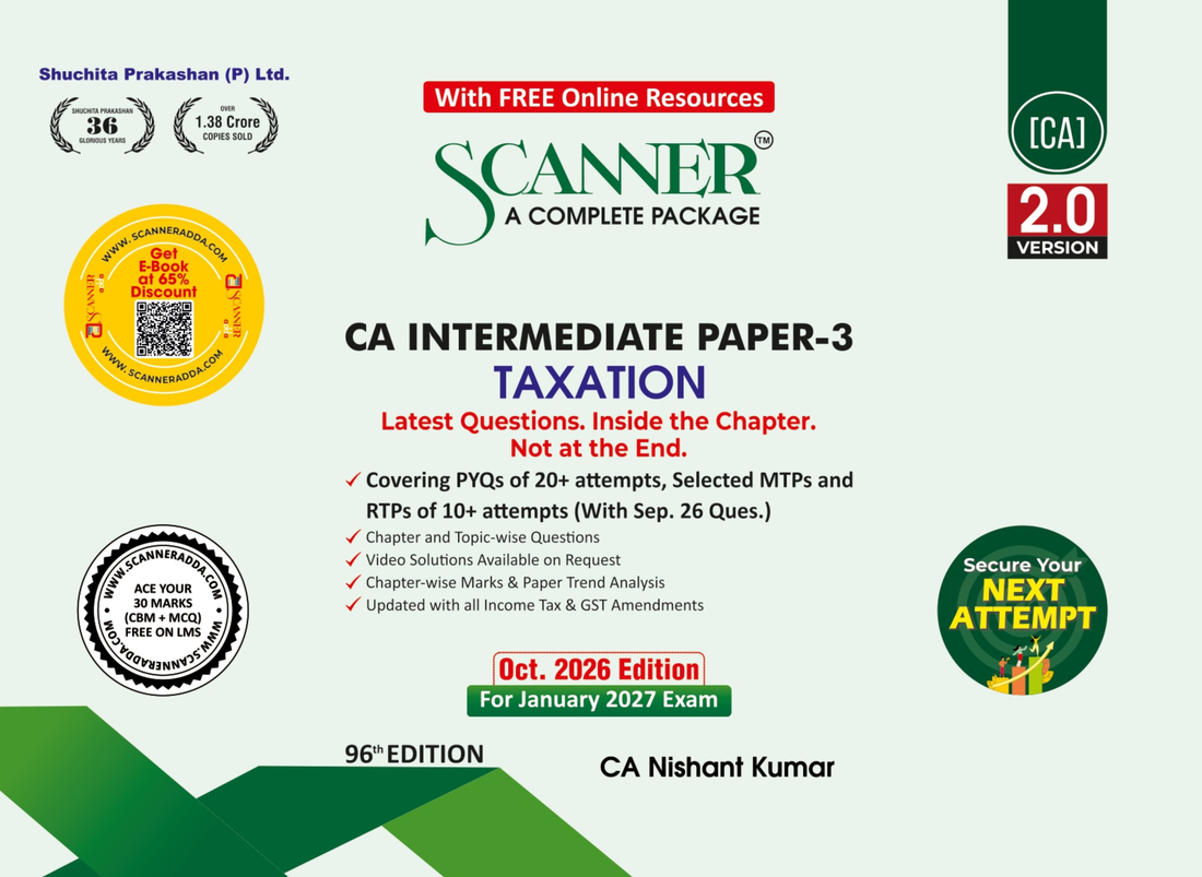 CA Inter Paper - 3 Taxation For Jan. 27 Exams