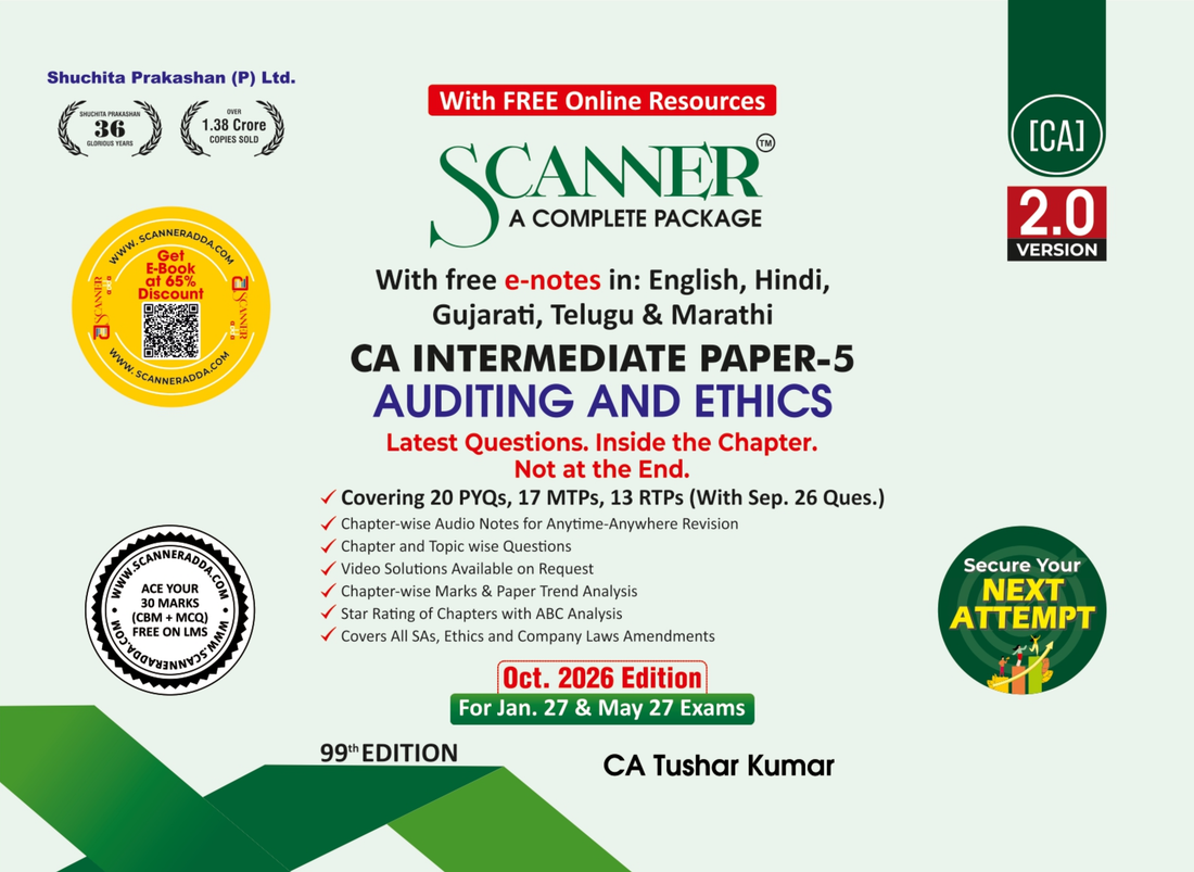 CA Inter Paper - 5 Auditing and Ethics For Jan. 27, May 27