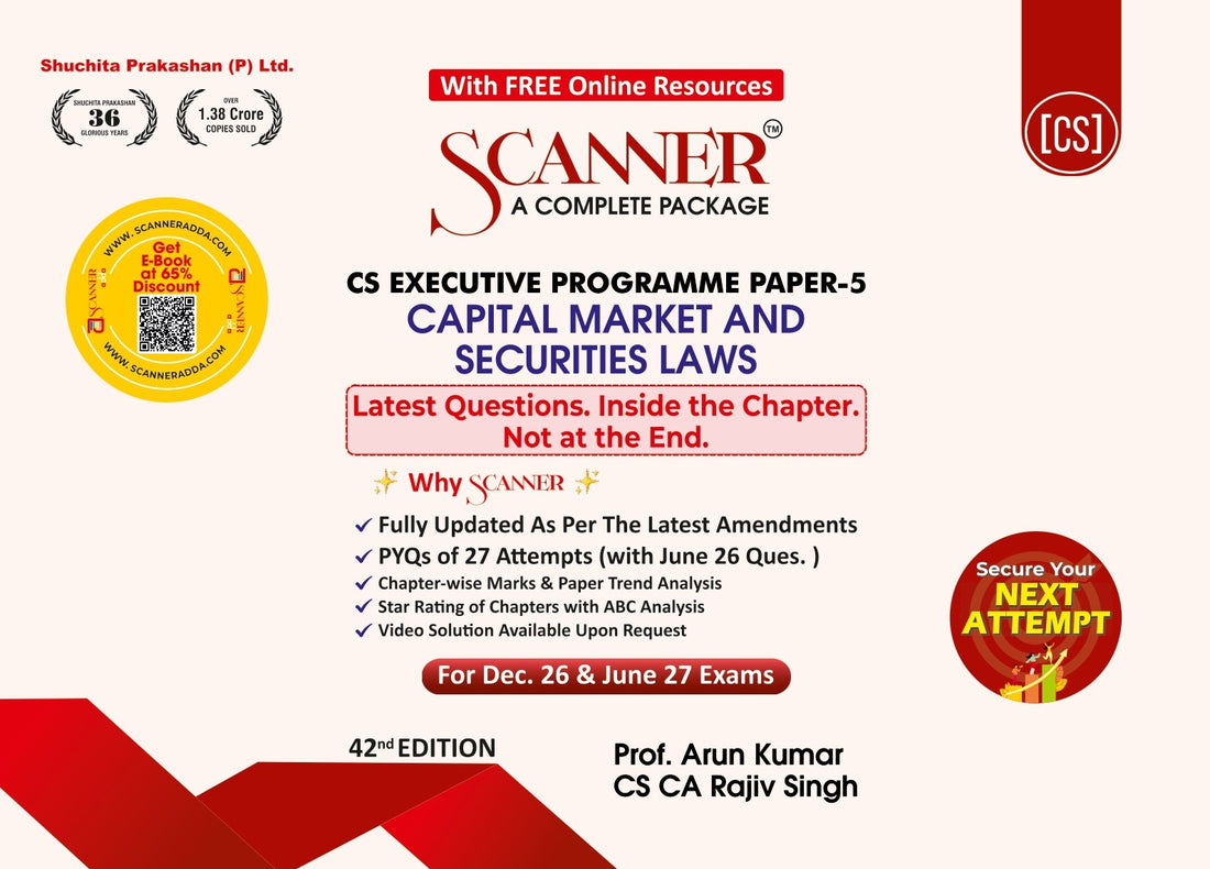 CS Executive Paper - 5 Capital Market and Securities Laws For Dec. 26 &amp; June. 27 Exams